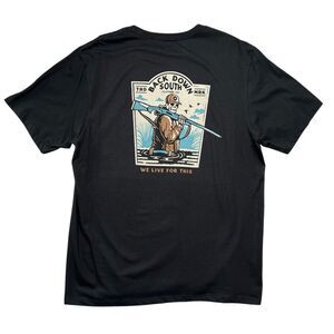 Back Down South Clothing Company Men's Size XL Black Graphic T-Shirt